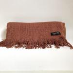 Fair Trade Banana Yarn Scarf - Rust Red